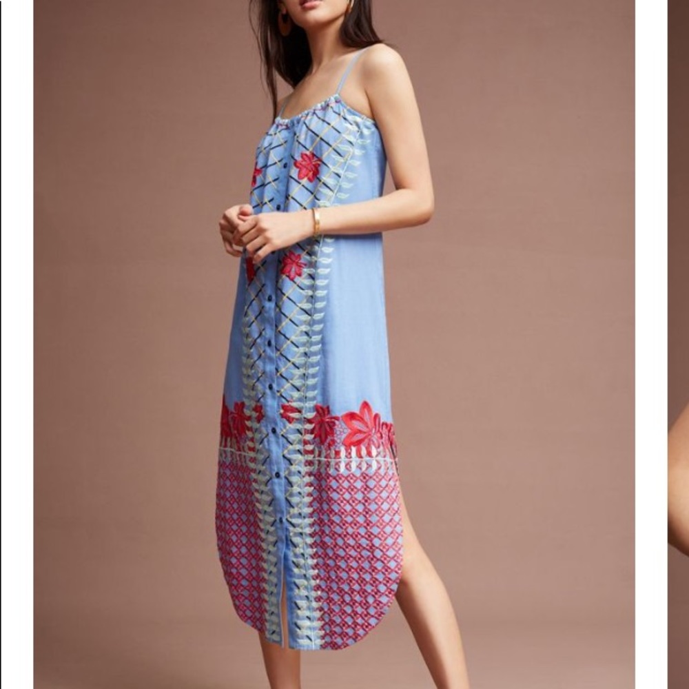 Palisades Embroidered Midi Dress by Red Carter